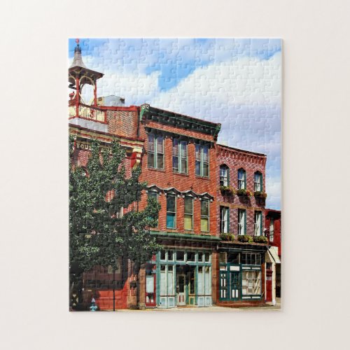 Burlington NJ _ Street in Historic District Jigsaw Puzzle