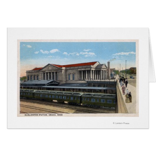 Burlington Railroad Station View Cards (Front Horizontal)