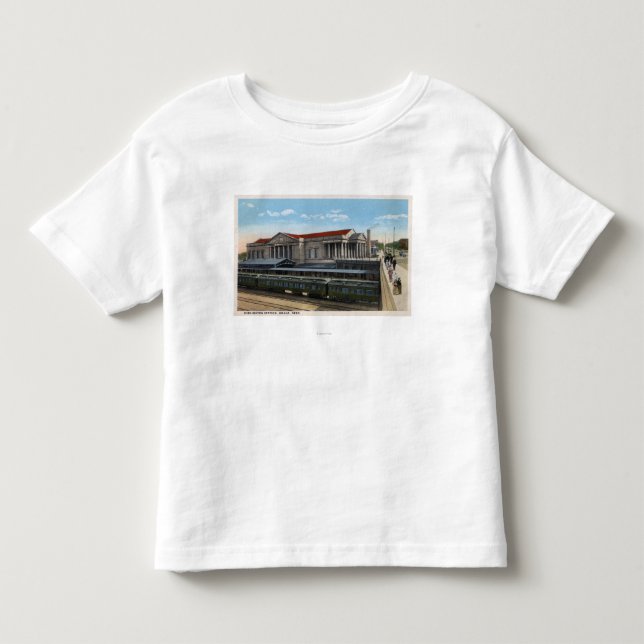 Burlington Railroad Station View Toddler T-shirt (Front)