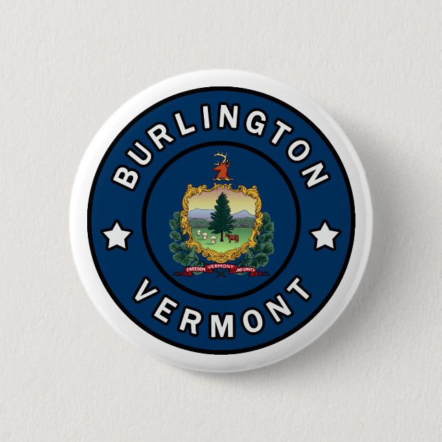 Burlington Vermont Button (Front)