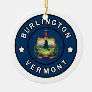 Burlington Vermont Ceramic Ornament