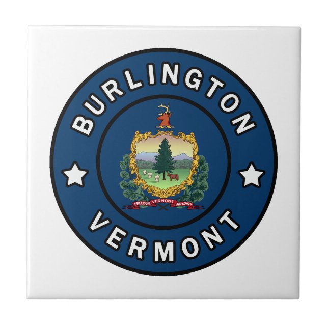 Burlington Vermont Ceramic Tile (Front)