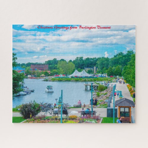 Burlington VermontChristmas Greetings Jigsaw Puzzle