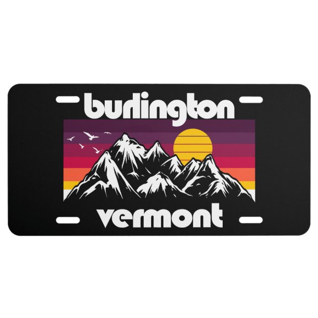 Burlington,Vermont License Plate (Front)