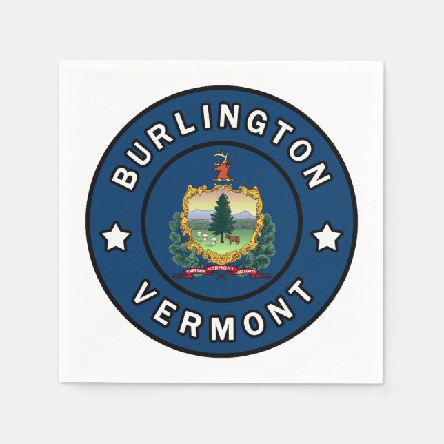Burlington Vermont Napkins (Front)