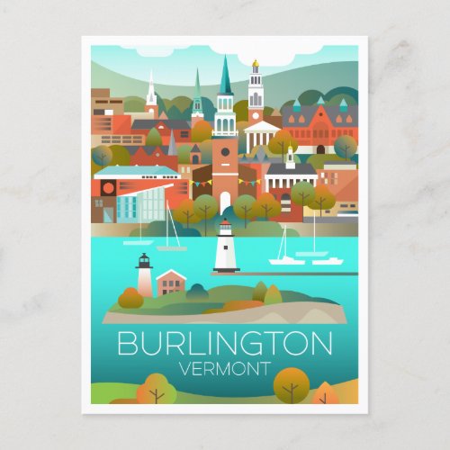 Burlington Vermont Postcard