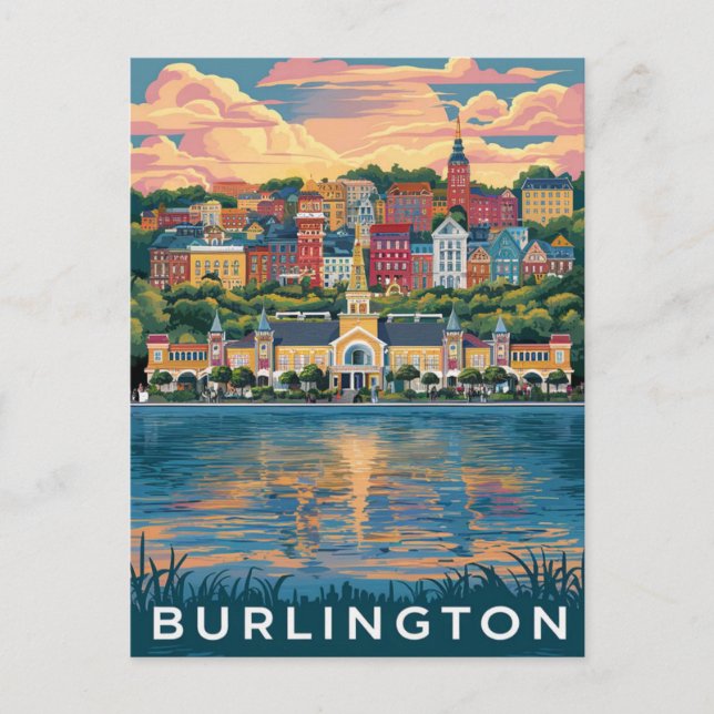 Burlington, Vermont  Postcard (Front)