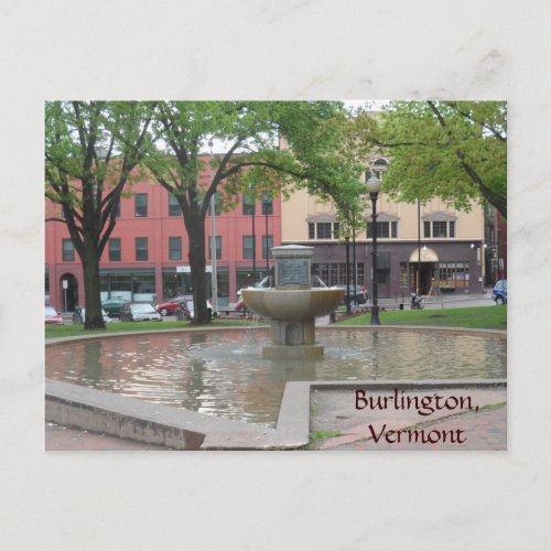 Burlington Vermont Postcard