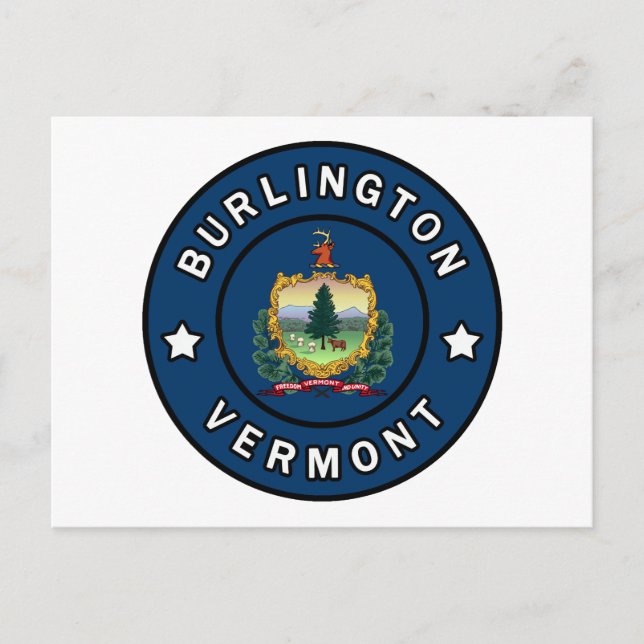 Burlington Vermont Postcard (Front)