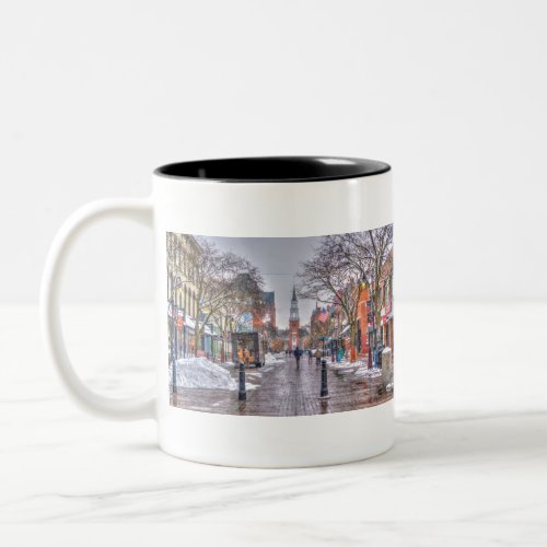 Burlington Vermont Two_Tone Coffee Mug