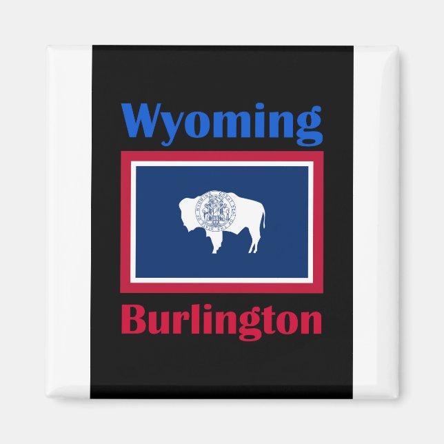 Burlington Wyoming Magnet (Front)