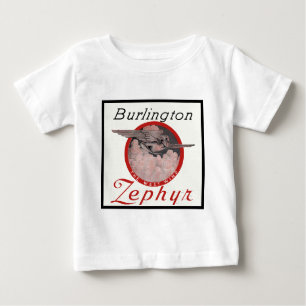 Burlington Zephyr Train Baby T-Shirt
