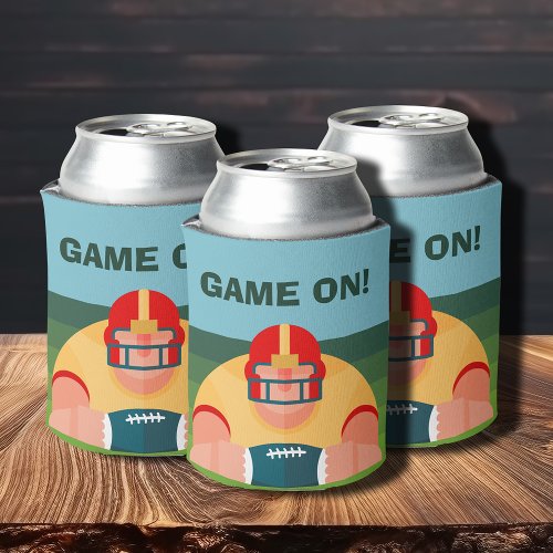 Burly Football Player Can Cooler