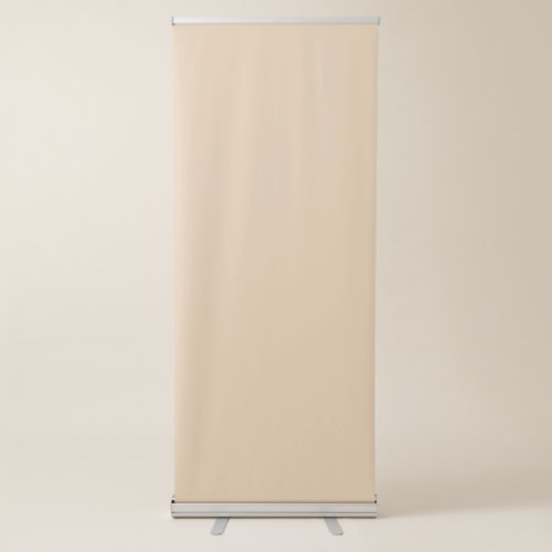 Burly Wood Solid Color Retractable Banner