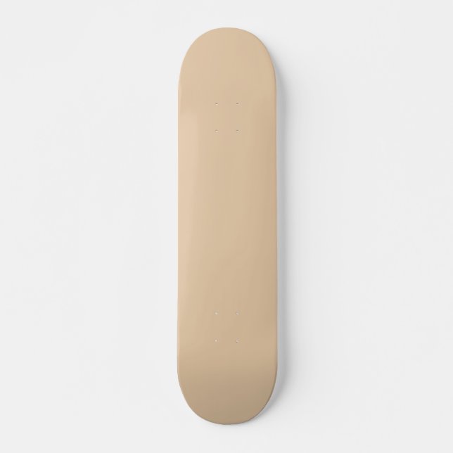 Burly Wood Solid Color Skateboard (Front)