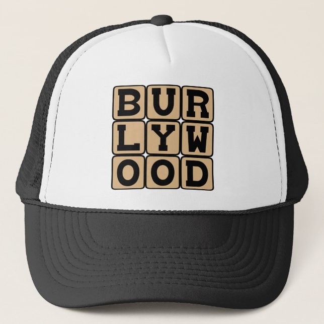 Burlywood, Color Trucker Hat (Front)
