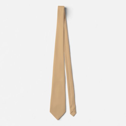 Burlywood solid color  neck tie