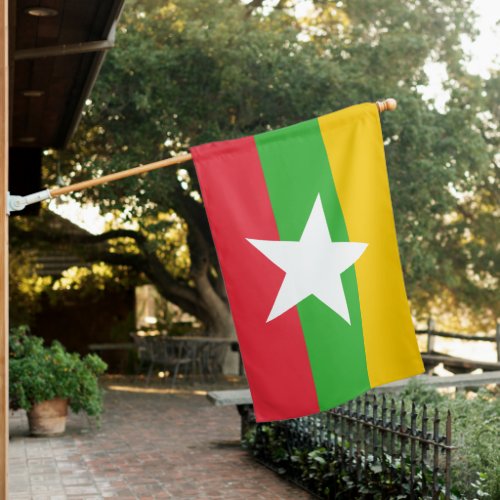 Burma 1989 house flag