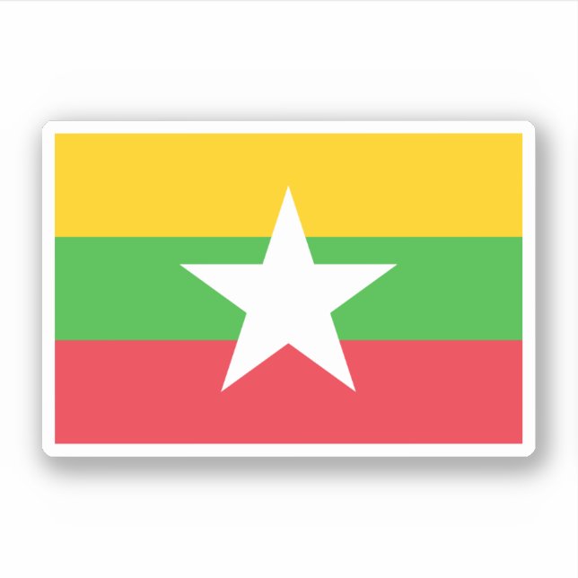 Burma (1989) sticker (Front)