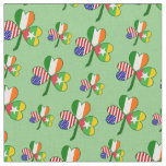 Burma Myanmar Irish USA Shamrock Flag Personalized Fabric