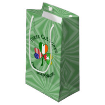 Burma Myanmar Irish USA Shamrock Flag Personalized