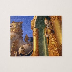 Burma (Myanmar), Rangoon (Yangon) Temple Jigsaw Puzzle