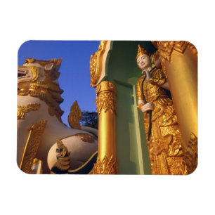 Burma (Myanmar), Rangoon (Yangon) Temple Magnet