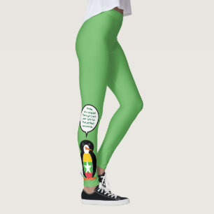 Burma Myanmar Talking Ms Penguin Personalized Leggings