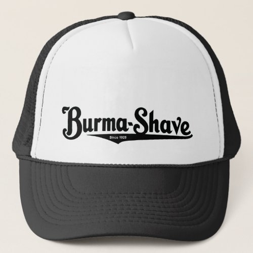 Burma_Shave shaving cream Trucker Hat