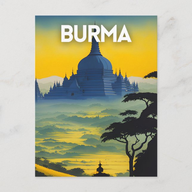 Burma Travel Postcard (Front)