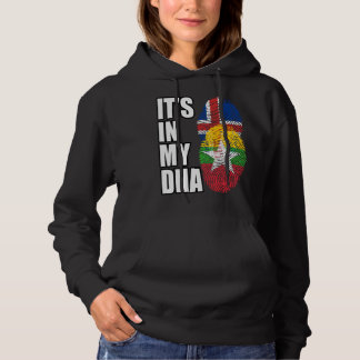 Burmese And Icelandic Mix DNA Flag Heritage Hoodie
