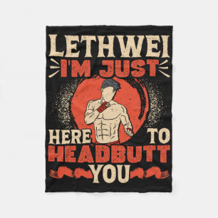 Burmese Boxing Headbutt Lethwei Training Art Of 9 Fleece Blanket