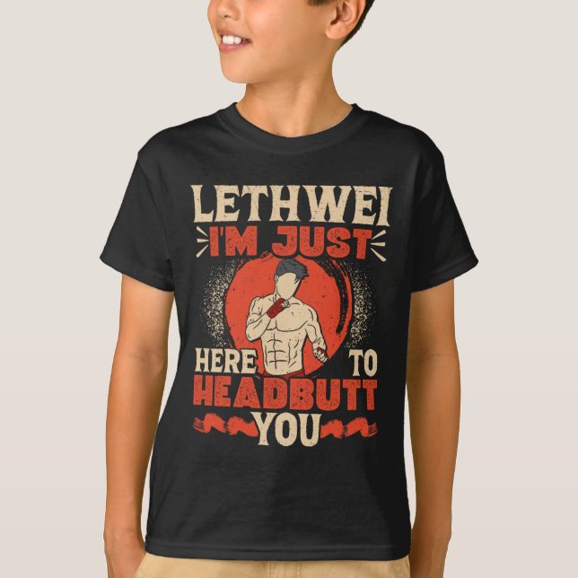Burmese Boxing Headbutt Lethwei Training Art Of 9  T-Shirt (Front)
