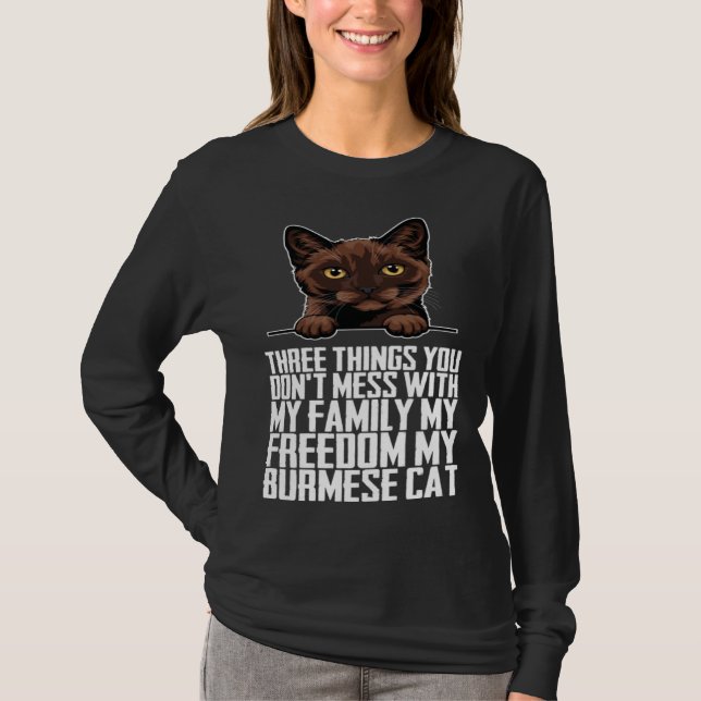 Burmese  Burmese cat  Burmese mother T-Shirt (Front)