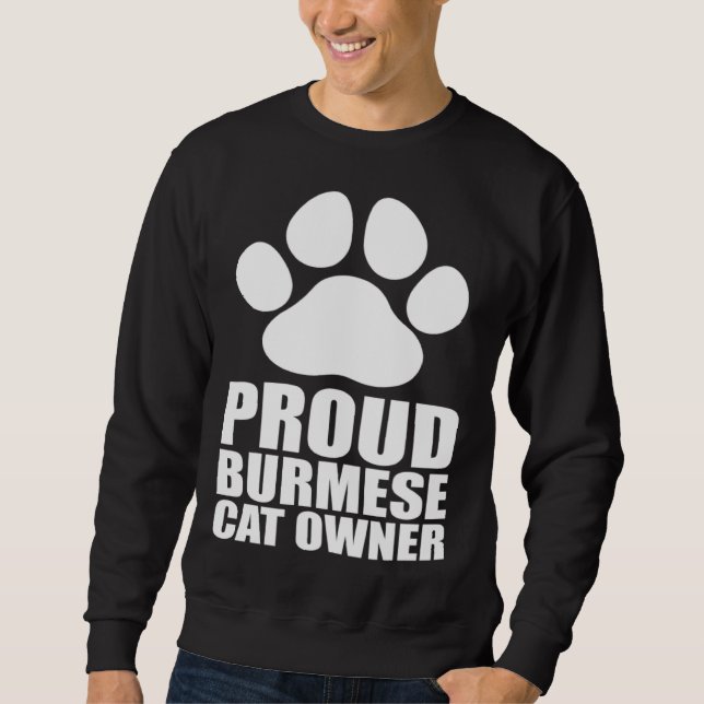 Burmese cat  Burmese  Burmese kitten  1 Sweatshirt (Front)