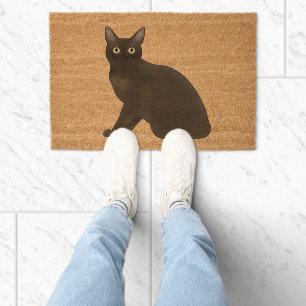 Burmese Cat  Fiber Doormat