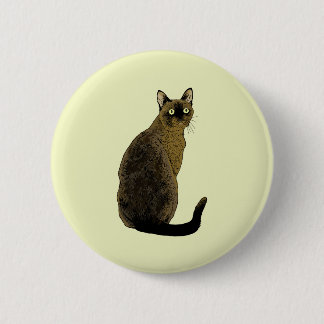 Burmese Cat Pinback Button