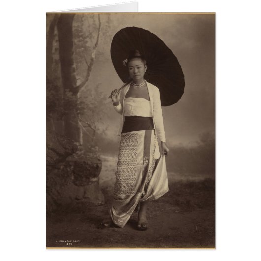 Burmese lady cards (Front)