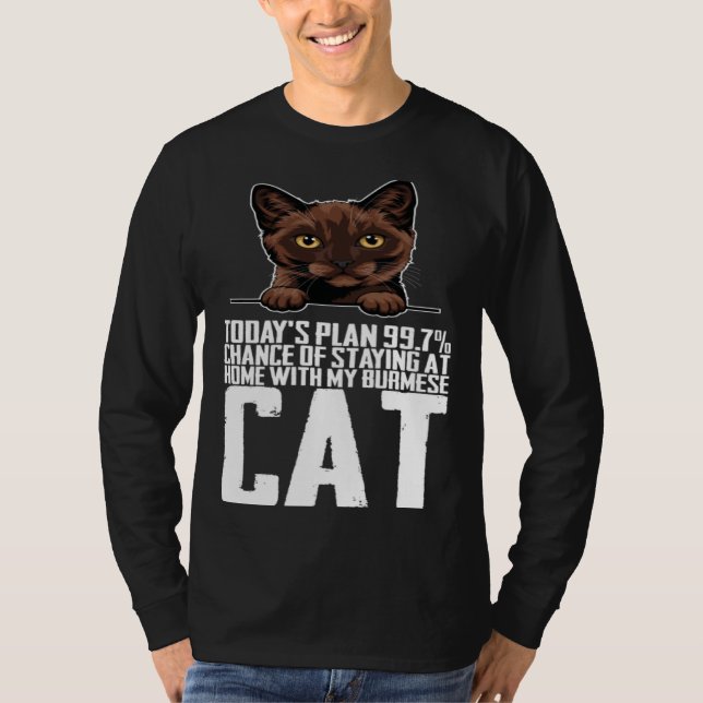 Burmese mother  Burmese kitten  Burmeses T-Shirt (Front)