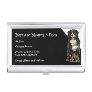 Burmese Mountain Dogs Breeder Pet Sitter  Business Business Card Case