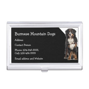 Burmese Mountain Dogs Breeder Pet Sitter Business Card Case