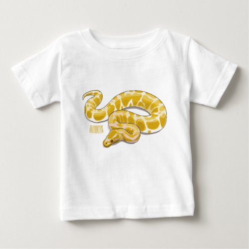 Burmese python snake cartoon illustration baby T_Shirt