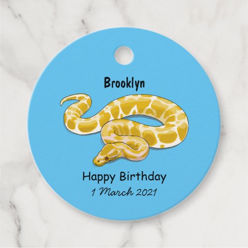 Burmese python snake cartoon illustration favor tags