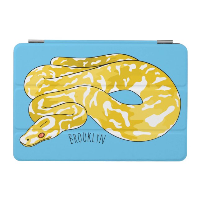 Burmese python snake cartoon illustration  iPad mini cover (Horizontal)