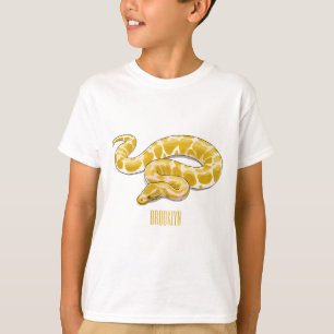 Burmese python snake cartoon illustration T-Shirt