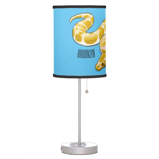 Burmese python snake cartoon illustration table lamp (Left)