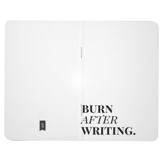 burn after writing notebook