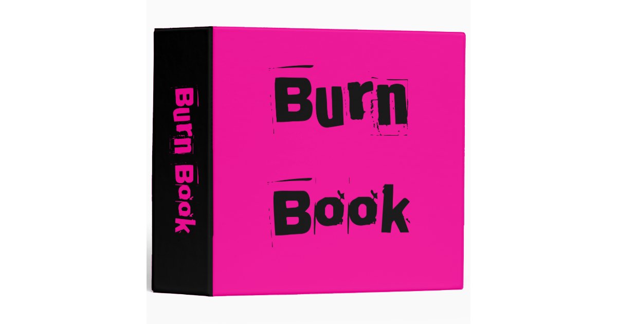 Burn Book Binder Zazzle