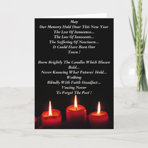 Burn Brightly The Candles Which Blazen Bold Holiday Card