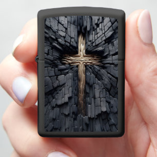 Burn Cross: Unwavering Hope Zippo Lighter